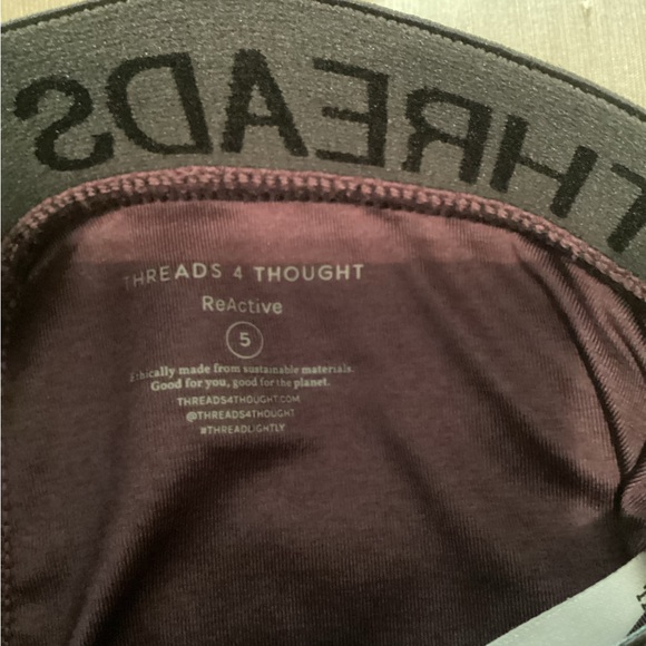 Threads 4 Thought Kids Purple Thermal Set Base Layet - Picture 4 of 5